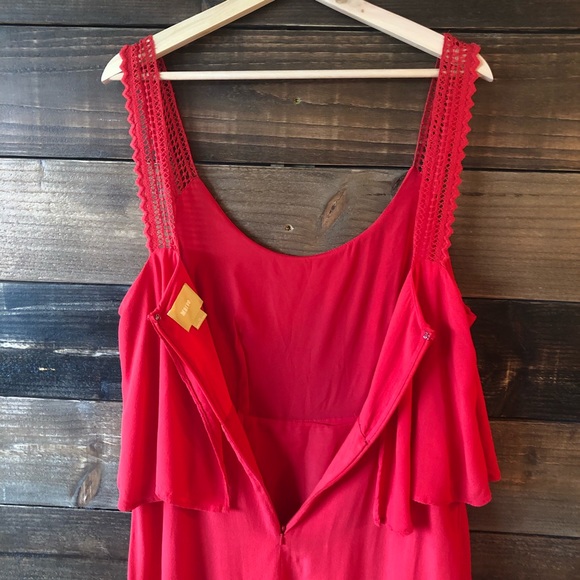 Maeve Red Tiered Dress - Picture 10 of 13